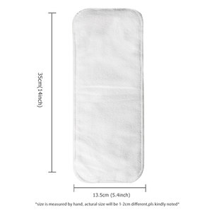 13.5*35cm <span class=keywords><strong>Moins</strong></span> <span class=keywords><strong>Cher</strong></span> Microfibre insert de <span class=keywords><strong>couche</strong></span> bébé insert en tissu pour <span class=keywords><strong>couche</strong></span>-culotte ajustée haute absorbant bébé <span class=keywords><strong>couche</strong></span>-culotte en tissu - Product Image 3