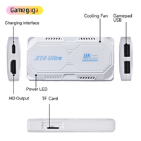 X X10 Ultra 8K Game Stick con Salida 4K HD, Controles Inalámbricos Duales de 2.4G, Chip de Alto Rendimiento 905X3, Memoria Integrada de 64GB