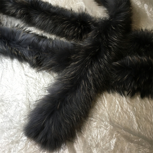 Pelo grueso Invierno <span class=keywords><strong>Real</strong></span> <span class=keywords><strong>Raccoon</strong></span> <span class=keywords><strong>Fur</strong></span> Hood Trim - Product Image 3