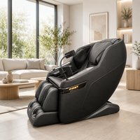 Fauteuil de massage 4D de luxe LEMESY, double moteur intelligent, en cuir PU, écran tactile, pour la maison intelligente, bien-être et relaxation, inclinable