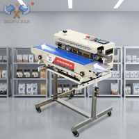Type de plancher de Machine de thermoscellage automatique continue électrique FR-770LD pour l'emballage de sacs de boissons Options de matériaux en bois