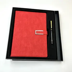 Journal et agenda de luxe à couverture rigide avec logo laitier personnalisé Set de papeterie pour fournitures de bureau