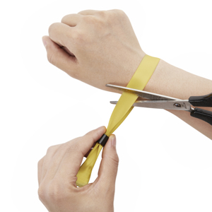 Hot bán tùy chỉnh đầy màu sắc logo satin Ribbon dây đeo cổ tay một thời gian hoặc tái sử dụng đóng cửa cho sự kiện sử dụng - Product Image 1