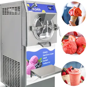 Mvckyi mesin pembuat es krim, 5 fungsi 60L/H Italia Gelato mesin pembuat es krim melayani keras mesin es krim sorbet lumpur