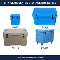 Glacière rotomoulée moderne 65QT très vendue pour l'extérieur, idéale pour le stockage de glace sèche, portable, grande capacité, pour pique-nique, pêche, camping