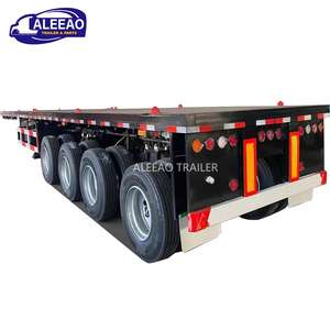 Senosoidal 3 essiux 20 40 pieds semirremorque a Plat 50 toneladas 60 toneladas, paquete de <span class=keywords><strong>camion</strong></span> porte-contenedores a plat - Product Image 3