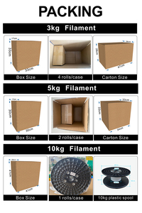 1kg 2kg 3kg 5kg 10kg 1巻あたり PLA PETG 1.75mm 2.85mm 3.0mm 3Dプリンターフィラメント PETGメーカー - Product Image 5