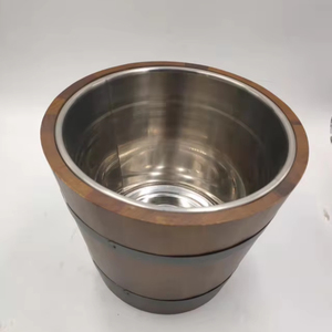 Eco-Cubos de hielo de bambú amistosos Cubos de madera Enfriador de <span class=keywords><strong>cerveza</strong></span> de vino Tinas de bebidas para actividades al aire libre - Product Image 1
