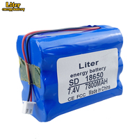 7,4V 8,4V 7800mAh 3P2S Pack 18650 Akku 7,8Ah Wiederaufladbarer Akku für Fahrrad-Scheinwerfer/CCTV/Kamera/Elektrogeräte