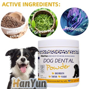 Hanyun-Polvo Dental para Mascotas, Ambientador de <span class=keywords><strong>Aliento</strong></span> para Perros y Gatos, Muestra Gratis, Eliminador de Sarro, <span class=keywords><strong>Mal</strong></span> Respirar, Limpieza de Dientes - Product Image 3