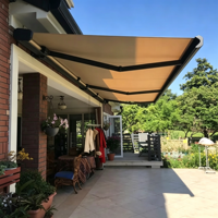Auvent rétractable motorisé à cassette complète, télécommande, pliable, extérieur, auvent de terrasse électrique sur mesure