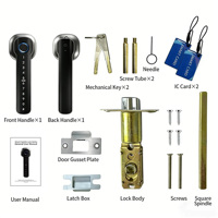 Serrure de porte intelligente pour la sécurité domestique, WiFi, application Tuya, entrée sans clé, biométrique, empreinte digitale, antivol, serrure de porte numérique