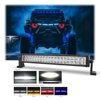Tuff Plus 22 pouces Multi Color Chase Aurora Led Light Bar avec DRL Parking Light pour Truck Offroad