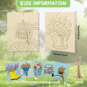 Articles de Bricolage en Bois Écologiques Non Finis pour Enfants, Ornements à Peindre en Gros, Sculptures sur le Thème des Animaux pour Enfants - Product Image 2
