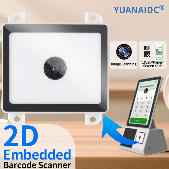 Barcode Scanner Portable Embedded Industrial Vertical and Tabletop Engine Usb Price Checker Mini Wired Qr Barcode Scanner