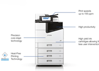 Imprimante à jet d'encre couleur A3 d'occasion à grande vitesse et économique pour Epson Wf-C20590 la machine de bureau multifonction