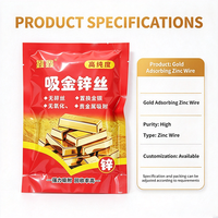 Bande de zinc de marque Songshang, fil de zinc haute activité, pureté 99%, concentration efficace >99% pour l'extraction de l'or à partir de leaching d'or.