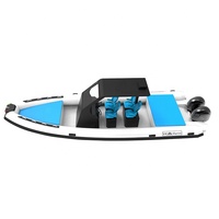 Bateau pneumatique de luxe Sunbed RIB 860 28 pieds Hypalon/PVC Double coque en aluminium en V profond