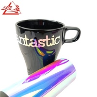 L & B ventas completas 12 "* 60" Artesanía holográfica autoadhesiva hojas de vinilo extraíbles rollos para máquina cortadora de plotter