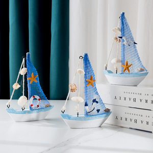 Ornamenti a forma di barca a vela da 15 cm, decorazioni per torte, piccole imbarcazioni, articoli per la <span class=keywords><strong>casa</strong></span> - Product Image 4