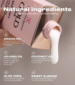 Shampooing <span class=keywords><strong>sans</strong></span> <span class=keywords><strong>sulfate</strong></span> en marque propre, shampooing lissant à la kératine brésilienne biologique, après-shampoing, <span class=keywords><strong>masque</strong></span> capillaire, huile capillaire - Product Image 3