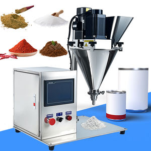Máquina de llenado de polvo semiautomática de sobremesa con dosificador de tornillo sin fin para leche, especias, proteínas, café, harina, chile, productos químicos, de alta precisión - Product Image 1
