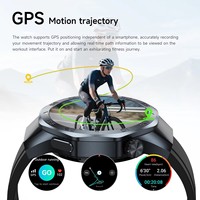 Montre connectée GPS étanche avec boussole et altimètre pour homme, idéale pour le sport et les affaires