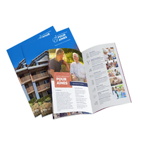 Brochure publicitaire, catalogue, magazine, dépliant plié en deux ou en trois, impression offset couleur personnalisée sur carton A4 pour entreprise