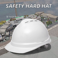 Casque de sécurité ABS LOKTAR YY-102, type cercle, design à fentes, 6 points de suspension, certifié CE EN397, casque de travail industriel