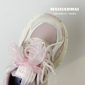 <span class=keywords><strong>Zapatillas</strong></span> para <span class=keywords><strong>Niñas</strong></span> Mai Mai, Primavera 2026, Estilo Coreano, con Lazo, Pedrería, Suela Gruesa, <span class=keywords><strong>Velcro</strong></span>, Ligeras, Tipo Dad Shoes - Product Image 3