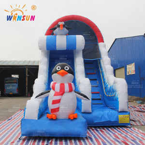 Tobogán Acuático Inflable Popular de Pingüino WINSUN con Doble Línea para Niños, Toboganes Acuáticos Inflables de PVC Baratos - Product Image 5