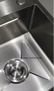 Chậu rửa chén nhà bếp hiện đại hình vuông bằng thép không gỉ 304, lắp đặt âm bàn, phủ nano kháng khuẩn, chống dầu, chống xước - Product Image 4