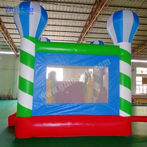 Château gonflable à air chaud avec double toboggan, logo personnalisé, maison de saut gonflable pour enfants, idéal pour la location d'événements en maternelle - Product Image 2