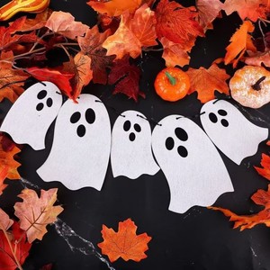 Bandera de Fantasma Blanca Personalizada Directo de Fábrica para Decoración de <span class=keywords><strong>Fiesta</strong></span> de Halloween, Bandera de Fantasma para el Día de Todos los Santos - Product Image 3