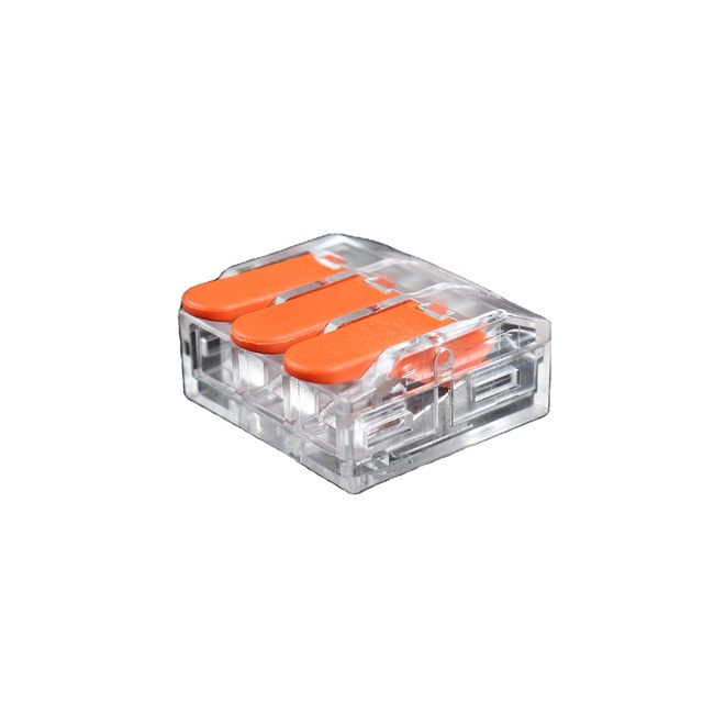 0.5-6mm Connector 221-613 3Pin Thin Push in Wire Connector for Junction Box