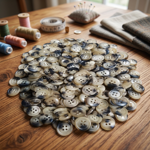 Botones de Cuerno de Búfalo Natural de Tamaño Personalizado, 14mm, 18mm, 20mm, para Camisas, Prendas, Chaquetas y Accesorios de Moda, con Opción de Recubrimiento - Product Image 4