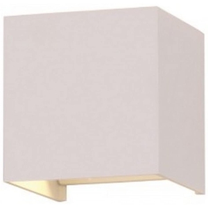 Moderna lampada da parete a LED 12W con Base quadrata in alluminio IP65 per esterni E27 sorgente luminosa calda bianca 4000K 6W alimentazione solare - Product Image 2