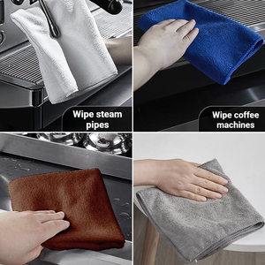 10 Piezas de Servicio Personalizado, Paño de Limpieza de <span class=keywords><strong>Propiedades</strong></span> de 30*70, Toalla de Microfibra de Alta Densidad de 400 g/m² para Limpiar Superficies de Cafeterías - Product Image 3