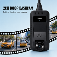 Caméra embarquée intelligente 2CH 1080P avec antenne GPS 4G intégrée, microphone et haut-parleur pour la surveillance des taxis et des flottes de véhicules