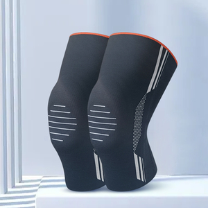 Genouillères <span class=keywords><strong>de</strong></span> sport unisexes en spandex et nylon respirantes et légères, compression, basketball, course en plein air, protection, soulagement du ménisque - Product Image 5
