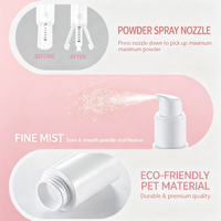 Vente en gros de flacons pulvérisateurs en plastique PET transparent de 60 ml, 80 ml, 120 ml pour soins de la peau, shampooing, poudre de talc pour bébé, shampooing sec en poudre