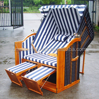 Chaise de plage en osier pour adultes, pour loisirs, chaise de plage en bois, pour couple