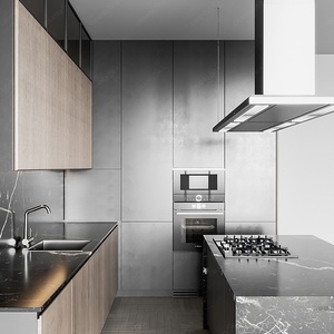 เฟอร์นิเจอร์<span class=keywords><strong>ครัว</strong></span>ทรงตัวแอล สไตล์โมเดิร์น อเนกประสงค์ บานพับในตั<span class=keywords><strong>ว</strong></span> หรูหรา ชุดครั<span class=keywords><strong>ว</strong></span>ครบชุด ตู้แบบเปิด - Product Image 3