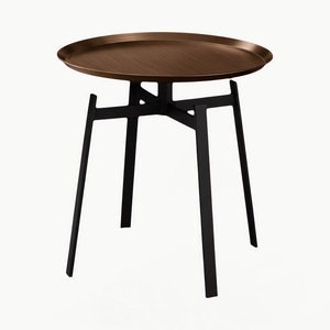 Tavolino Rotondo in Ferro Minimalista Italiano, Tavolino <span class=keywords><strong>da</strong></span> Caffè Stile Vintage per Soggiorno, Comodino Moderno e Semplice - Product Image 5