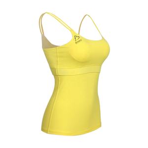Débardeur avec soutien-gorge intégré pour femme, haut de Yoga d'entraînement, sans manches, vêtements de sport - Product Image 2