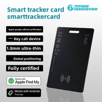Tren 2026 Dompet Kartu Pelacak Tahan Air Isi Ulang Terbaru untuk iOS Android Pengisian Daya Nirkabel Kartu Pintar Mini GPS Tracker
