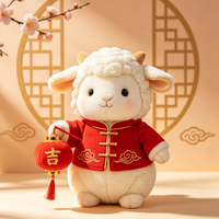 Jouets en peluche personnalisés de style chinois pour le Nouvel An, poupées en peluche, matériau doux, cadeaux de compagnie en peluche, vente directe d'usine, vente en gros