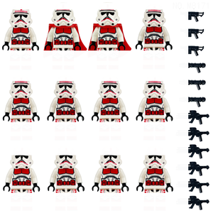 12 figurines de blocs de construction, poupées assemblées, personnages mandaloriens, soldats clones, marionnettes robots, briques de construction jouets - Product Image 3
