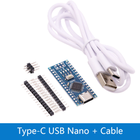Puissant Mini/Type-C/Micro USB Nano 3.0-Contrôleur Nano Compatible Bootloader pour Arduino. Pilote USB CH340 16Mhz ATMEGA328P.