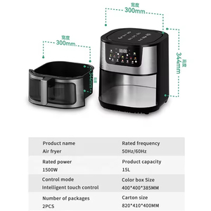 Nueva Freidora de Aire Inteligente para Cocina 2026, de Acero Inoxidable, Saludable, Gran Capacidad de 15 Litros, Eléctrica, Sin Aceite - Product Image 6